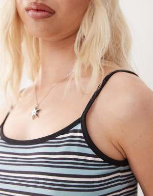 Collusion Mini Striped Cami Top