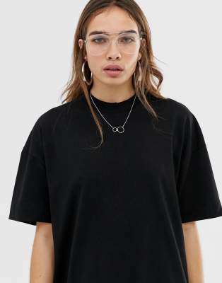 black t shirt dress asos