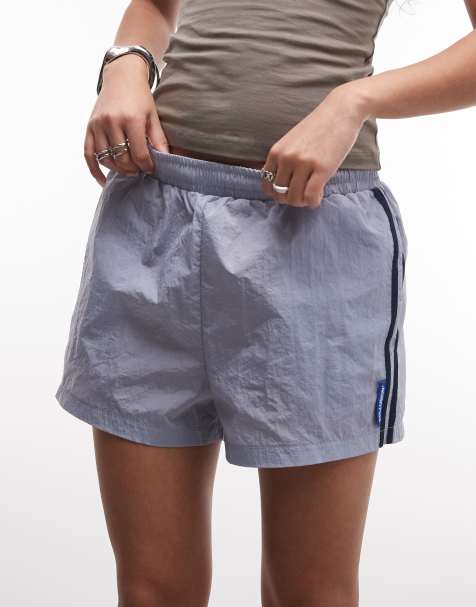 COLLUSION mini track shorts in gray - view 1