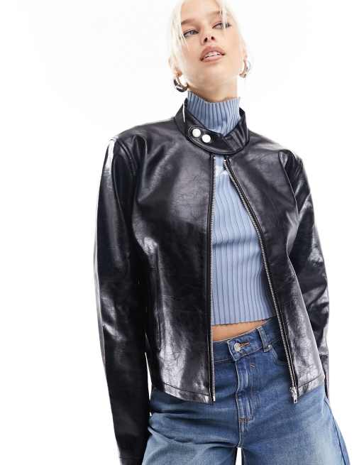 Principles petite shop leather jacket