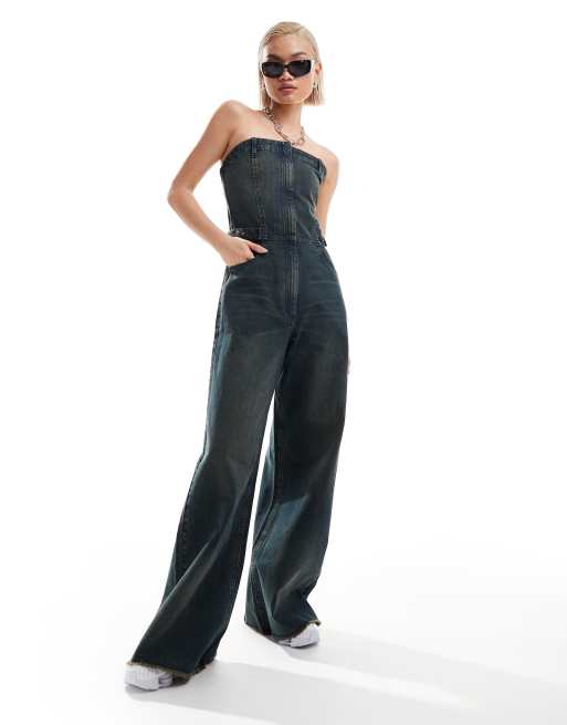 Asos denim jumpsuit online