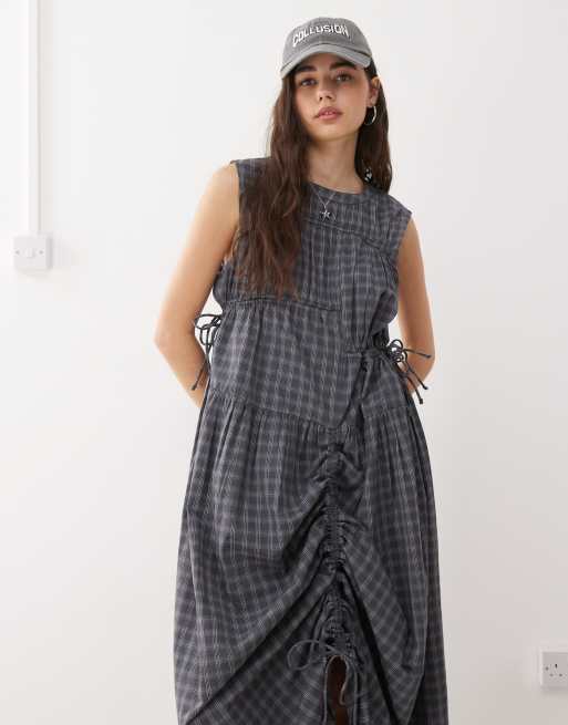 fitted lace wedding dress Cap Sleeve Maxi Shirt Dress