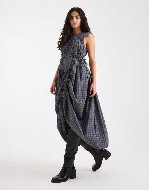 dusty blue maxi dress plus size Plus Size Wholesale Maxi Long Embroidery Bridesmaid Dress