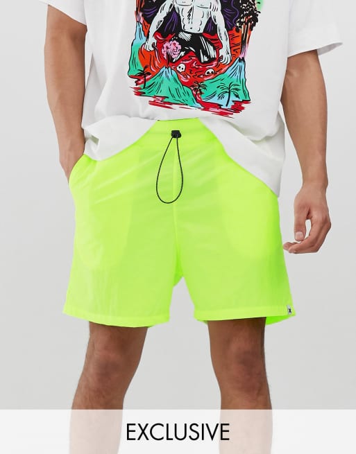 Asos best sale neon shorts