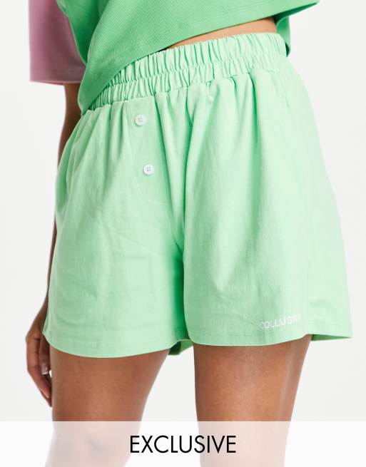COLLUSION – Neongröna boxershorts