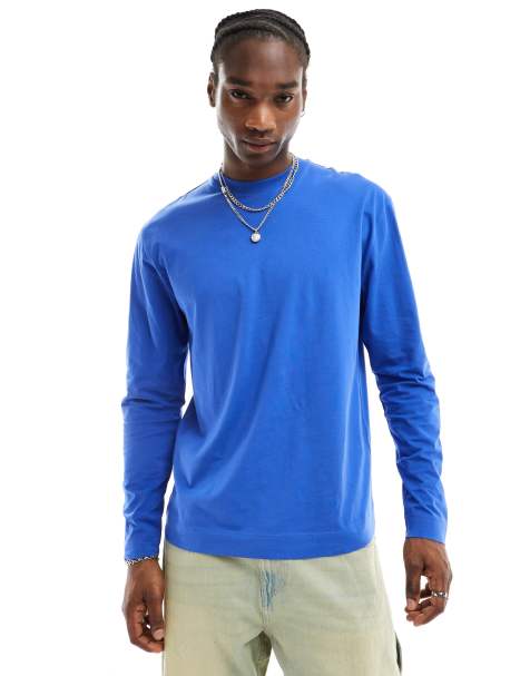 COLLUSION long sleeve t-shirt in blue