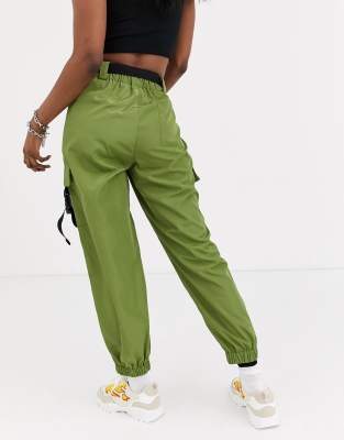 asos green cargo pants