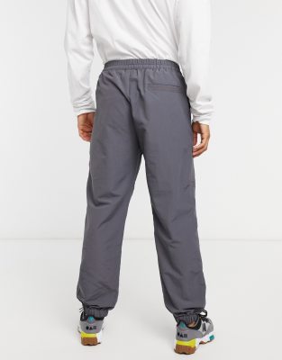 grey nylon joggers