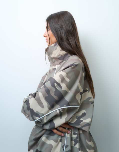 COLLUSION nylon trainingsjack met camouflageprint als co-ord set - view 1
