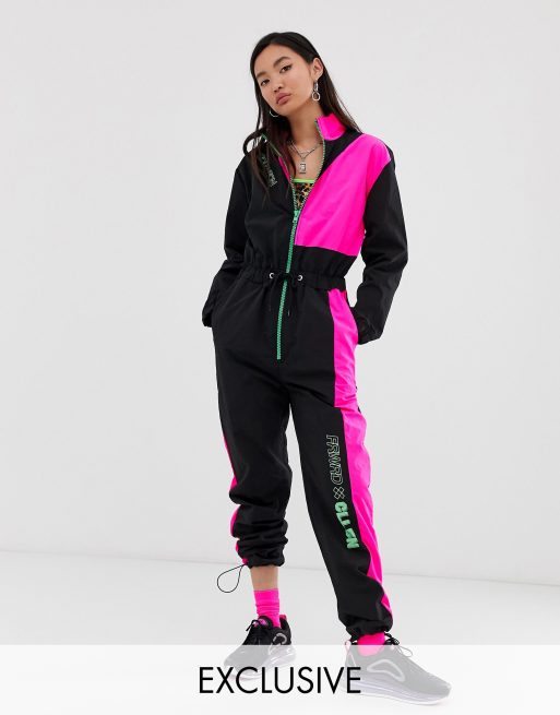 COLLUSION nylon zip through jumpsuit | ASOS