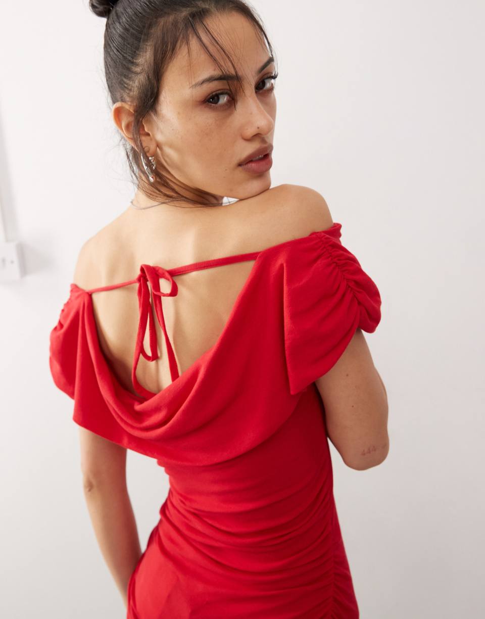 Off Shoulder Scoop Top