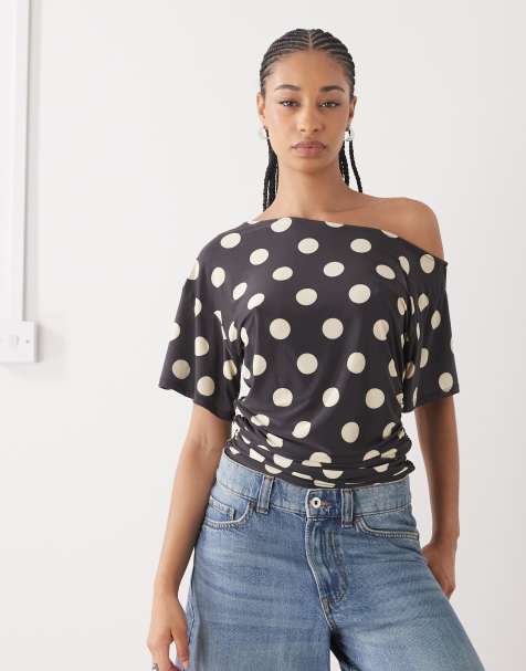 COLLUSION off shoulder top in spot - view 1