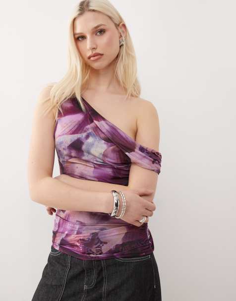 COLLUSION - Offshoulder-top med blomsterprint - view 1