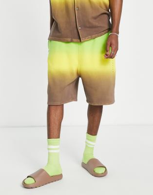 COLLUSION ombre shorts with logo print co-ord - ASOS Price Checker