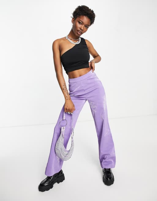 COLLUSION one shoulder gathered top in black, 4 of 4