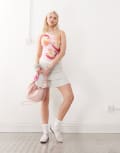 [Collusion] COLLUSION one shoulder pink orchid top-Multi XS Pink Orchid