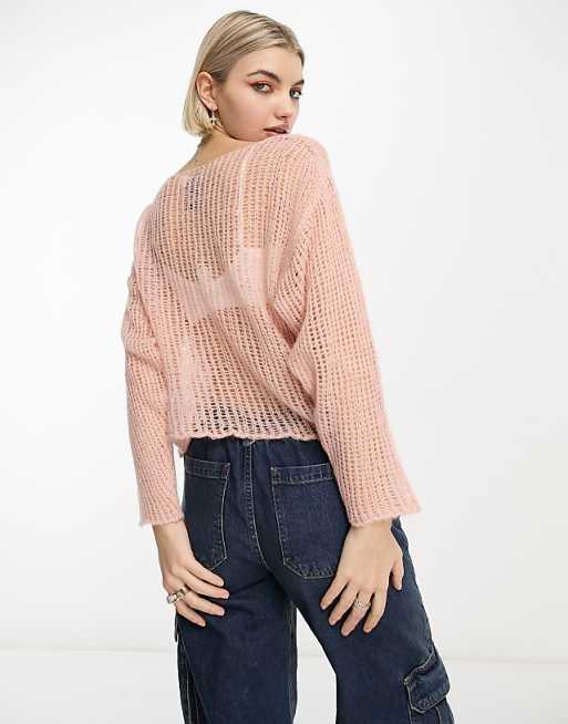 Light pink knit sweater 2025 Light pink knit sweater 2025