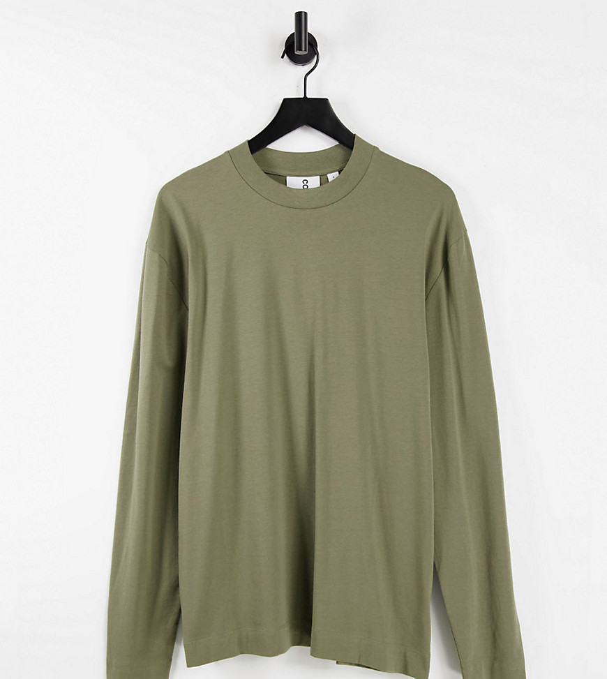 COLLUSION organic cotton t-shirt in dark khaki-Green