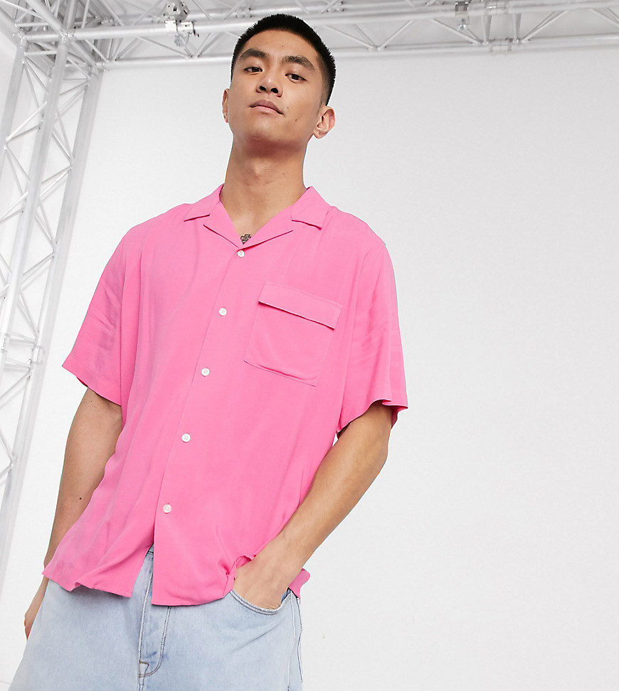 COLLUSION - Overhemd met korte mouwen in roze