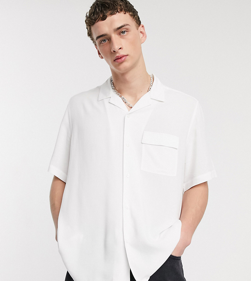 COLLUSION - Overhemd met korte mouwen in wit
