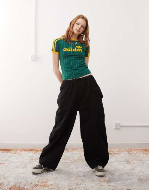 COLLUSION – Oversize-Hose in Schwarz mit Bindedetail - view 1