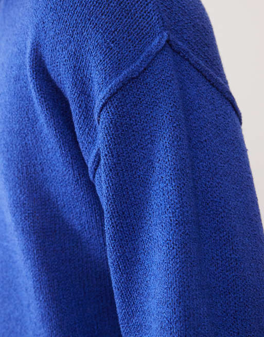 COLLUSION – Oversize-Strickpullover in Blau, 5 von 5
