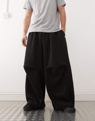 Collusion Oversized Balloon Leg Sweatpants In Black