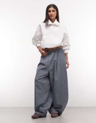 Collusion Oversized Balloon Trouser In Blue