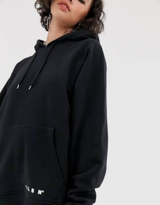 zwarte oversized hoodie