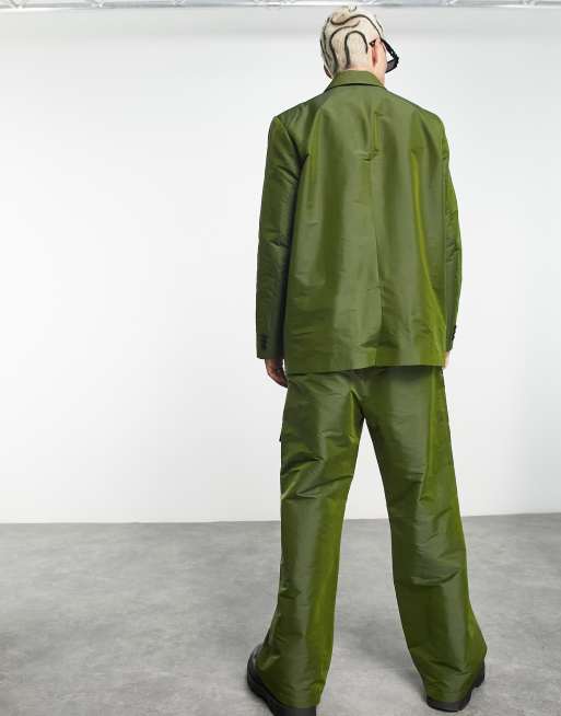 COLLUSION - Oversized blazer in kaki, deel van co-ord set, 2 van 4