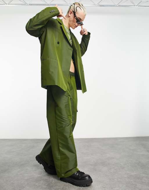COLLUSION - Oversized blazer in kaki, deel van co-ord set, 4 van 4