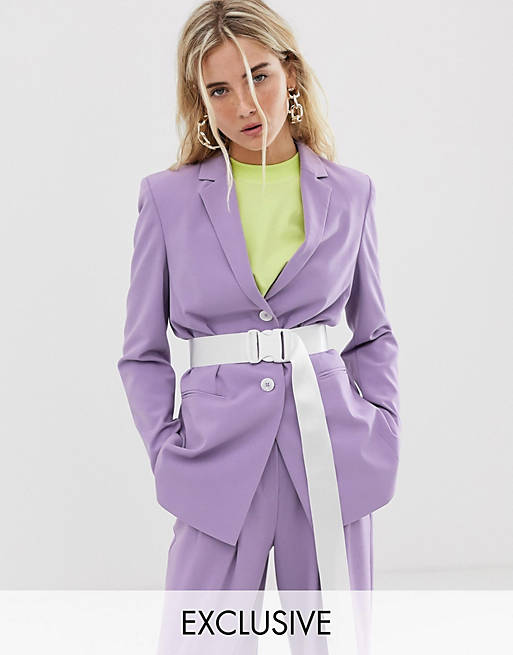 COLLUSION oversized blazer with belt