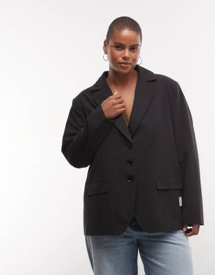 Collusion Oversized Blazer-black