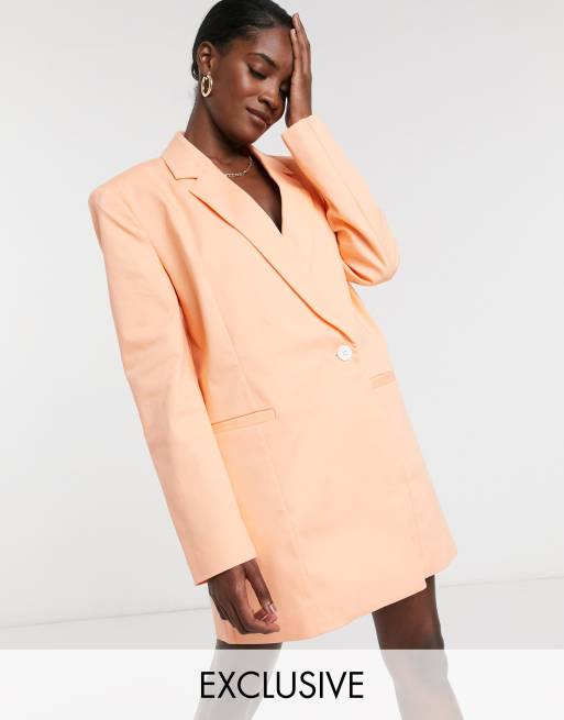 Peach store blazer dress