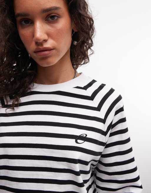 COLLUSION oversized boxy raglan T-shirt i striber, 3 af 4