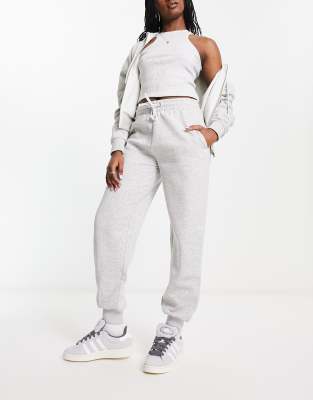 Collusion Oversized Branded Sweatpants In Gray