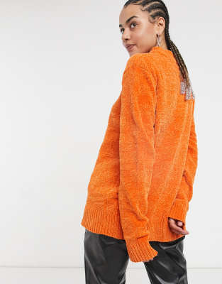 oversized chenille jumper