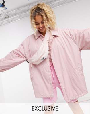 pink coach jacket womens