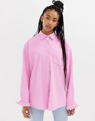 baggy pink shirt