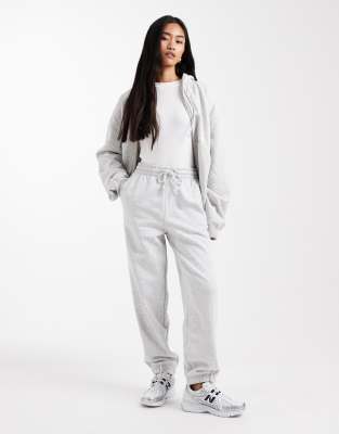 Collusion COLLUSION oversized cuffed jogger in grey marl