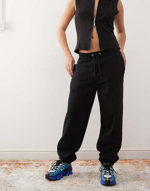 COLLUSION oversized cuffed sweatpants in black, 2 of 5