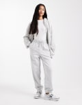 [Collusion] COLLUSION oversized cuffed trackies in grey marl 4 Grey marle