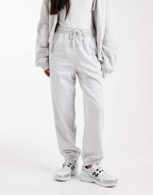 COLLUSION oversized cuffed trackies in grey marl, 2 of 5