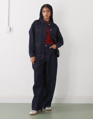 Collusion Oversized Denim Shirt In Blue
