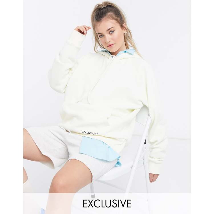 Ecru hot sale oversized hoodie