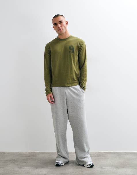 COLLUSION oversized heavyweight relaxed leg jogger in gray - view 1