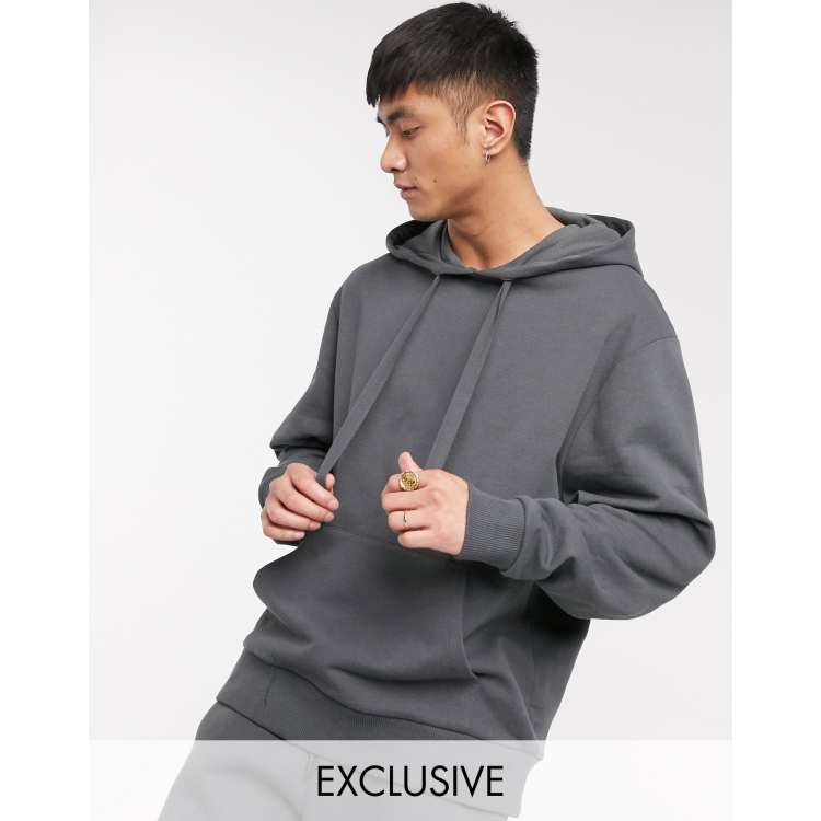 Charcoal colour online hoodie