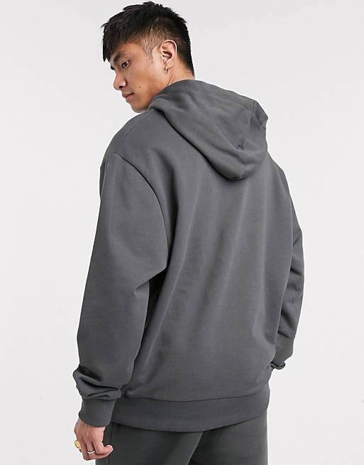 COLLUSION oversized hoodie in charcoal