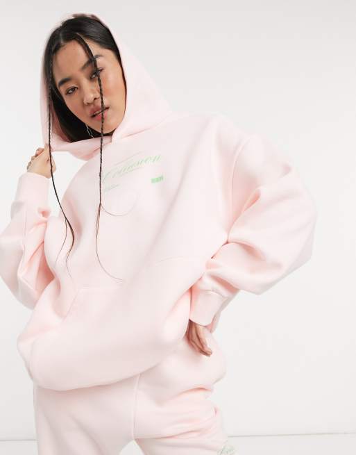 Asos hot sale pink hoodie