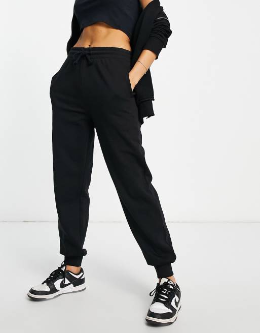 COLLUSION oversized joggers in black